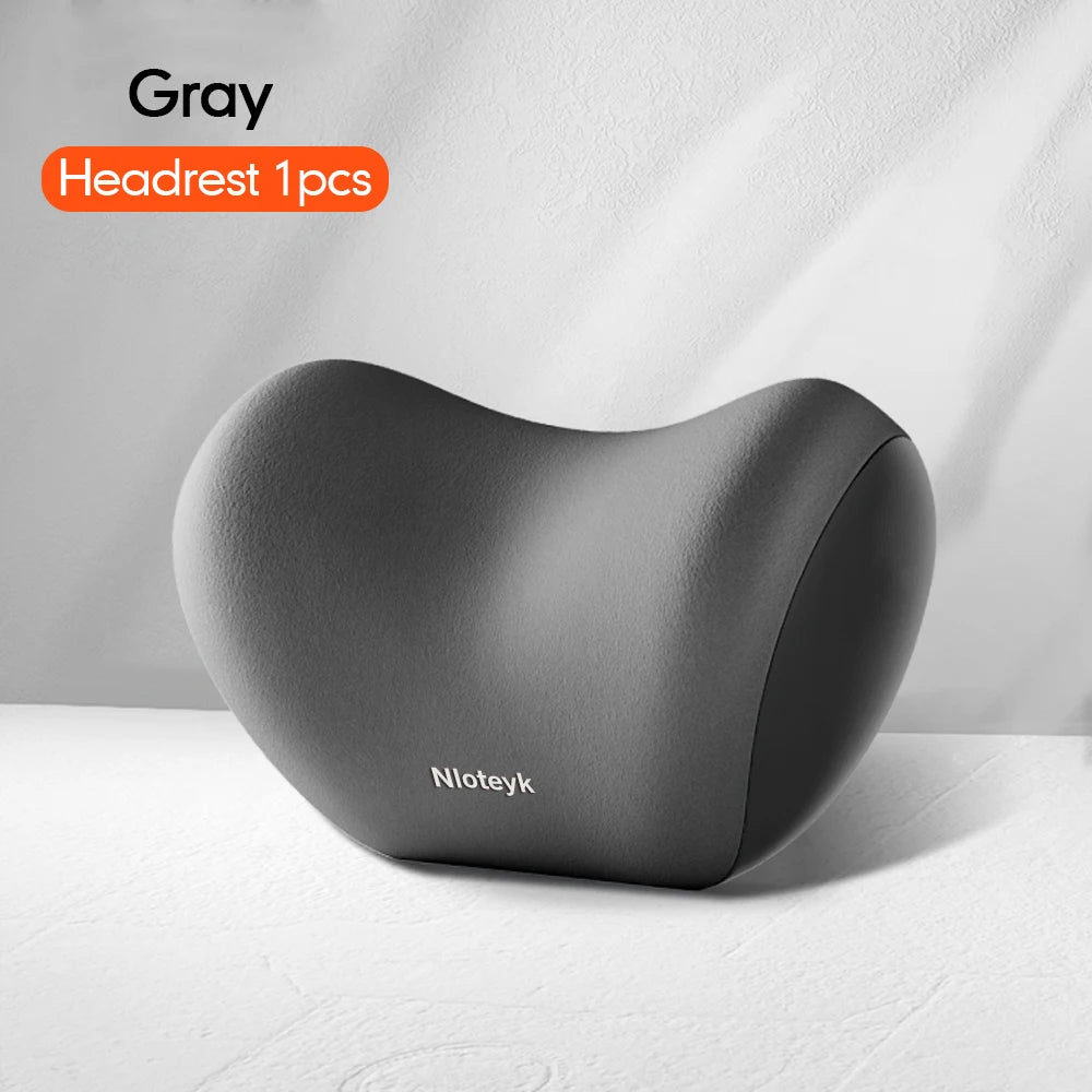 Universal Car Headrest & Lumbar Support Pillow – Memory Foam Neck & Back Cushion