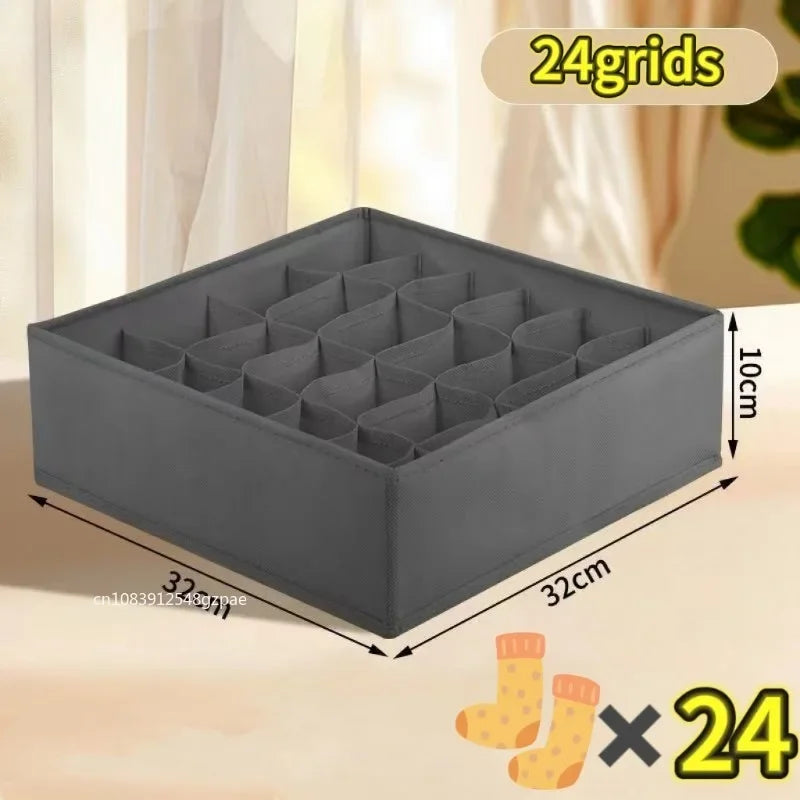 Foldable Drawer Organizer Set for Underwear, Bras & Socks