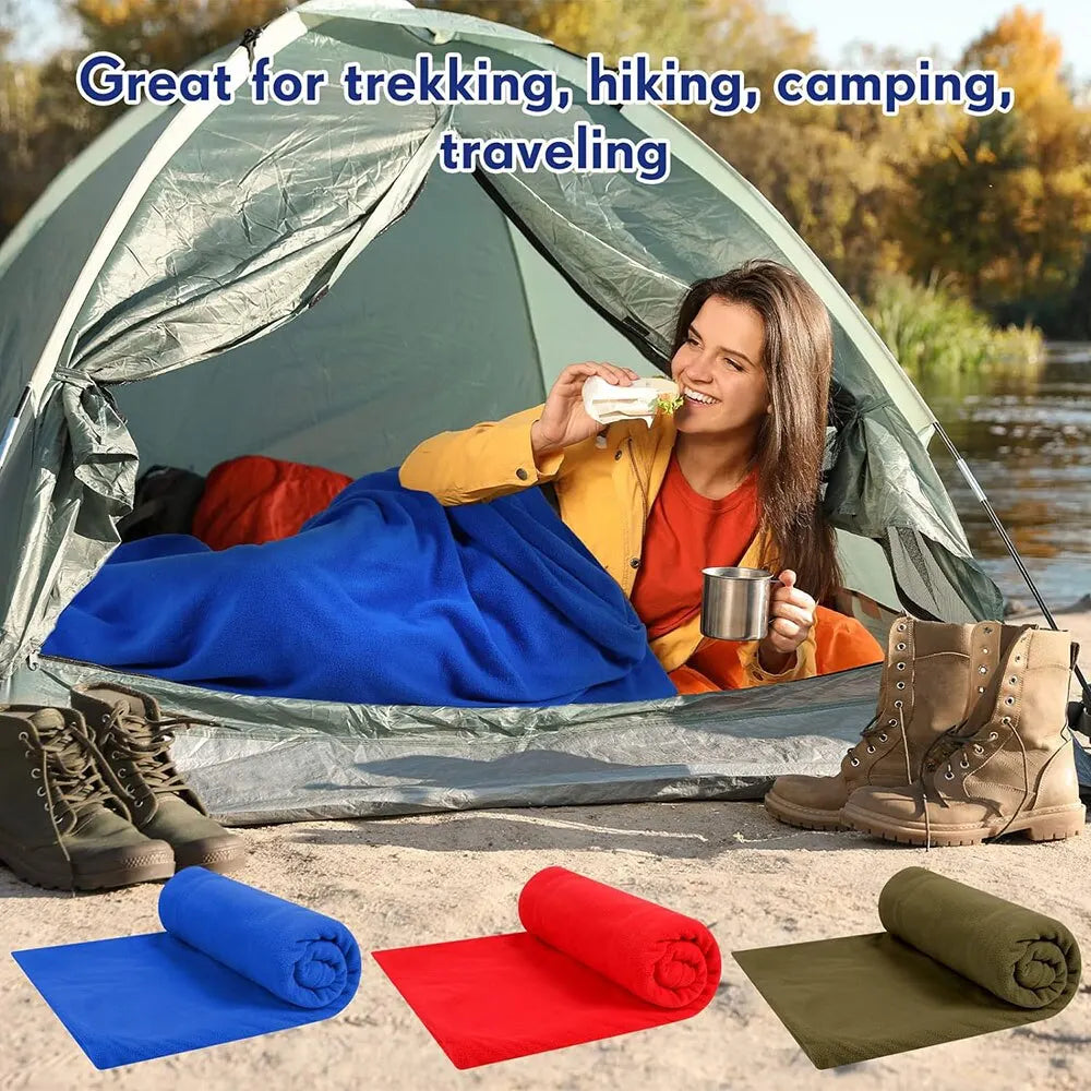 Ultralight Fleece Sleeping Bag Liner for Travel and Outdoor Camping