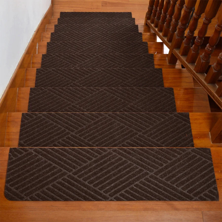 Washable Self-Adhesive Non-Slip Stair Tread Carpet Pads (76 × 20 cm)