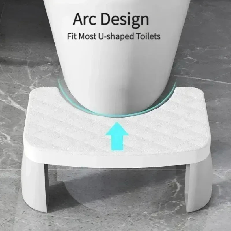 Non-Slip Toilet Squat Assist Footstool for Adults & Children