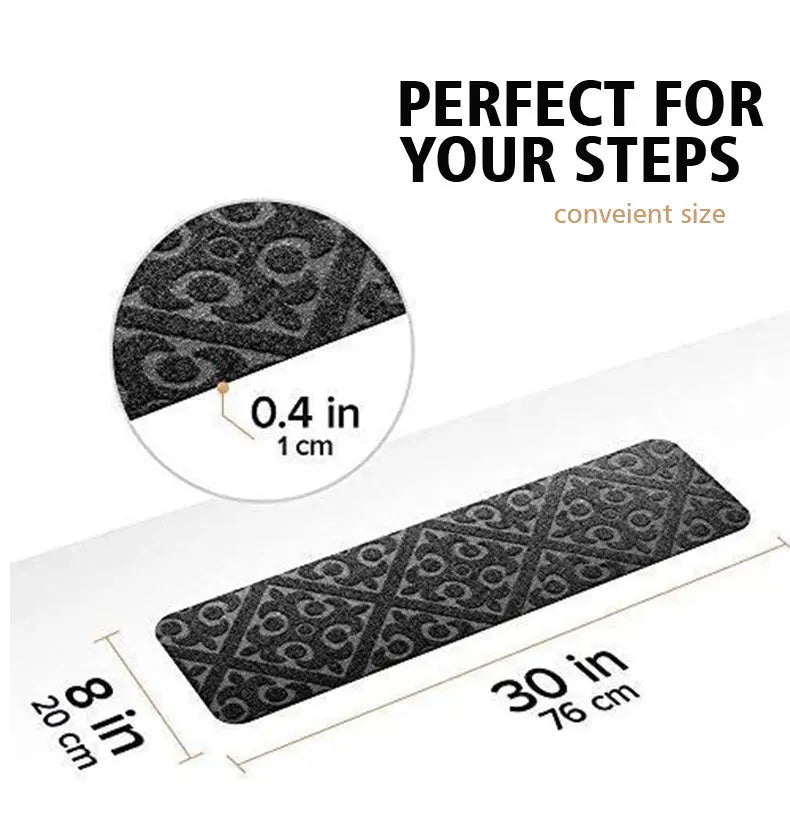 Non-Slip Stair Carpet Treads for Indoor Steps – Safety Mats for Home Use (1–3 Pack)