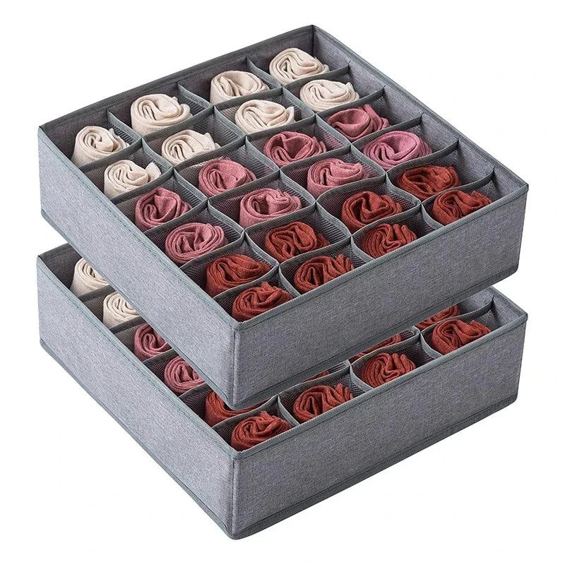 Foldable Drawer Organizer Set for Underwear, Bras & Socks