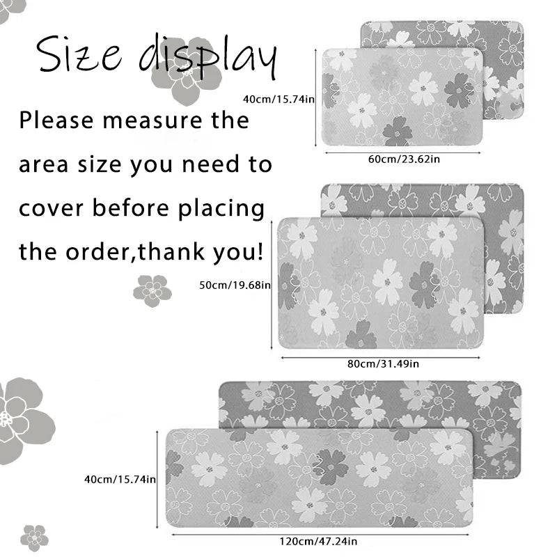 Non-Slip Absorbent Floor Mat – Soft Fluffy Rug for Entryway, Kitchen & Bedside