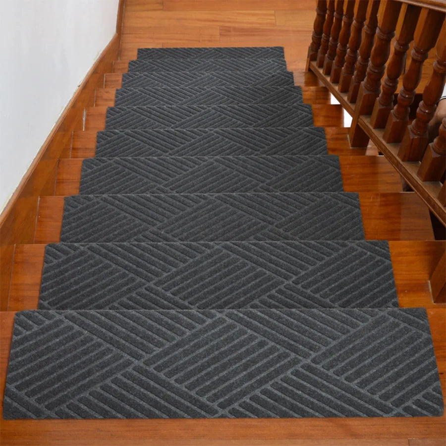 Washable Self-Adhesive Non-Slip Stair Tread Carpet Pads (76 × 20 cm)