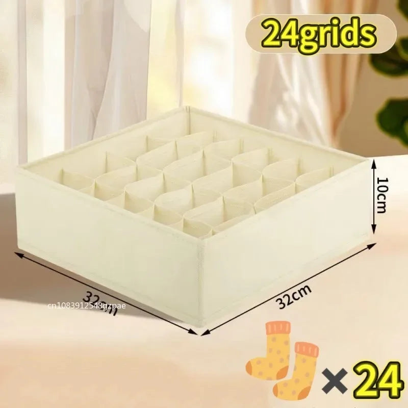 Foldable Drawer Organizer Set for Underwear, Bras & Socks