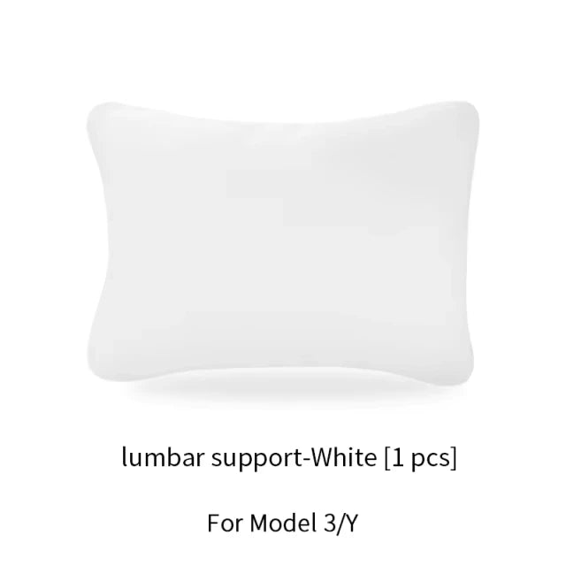 Car Neck & Lumbar Support Pillow – Protective Backrest Cushion for Tesla Model 3 & Y