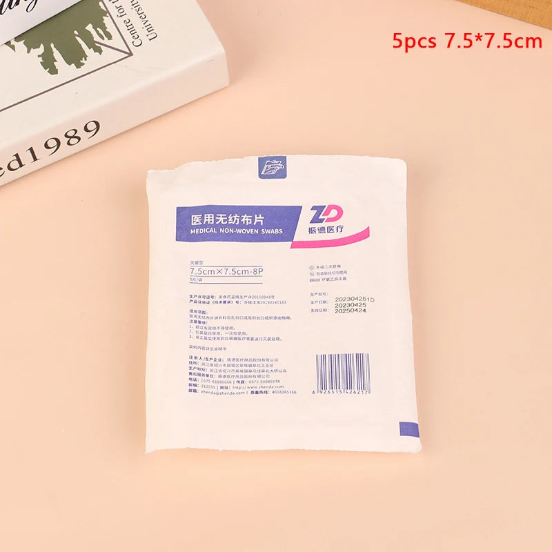 Sterile Cotton Gauze Pads – Waterproof First Aid Wound Dressing