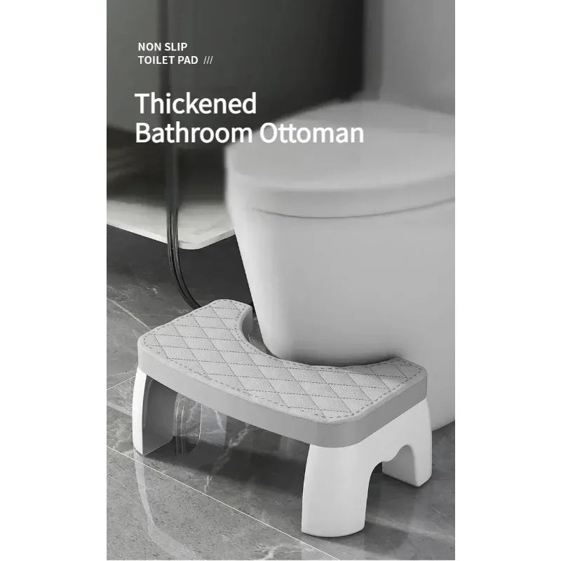 Non-Slip Toilet Squat Assist Footstool for Adults & Children