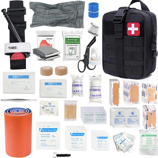 156-Piece All-in-One Home & Outdoor Travel First Aid Kit