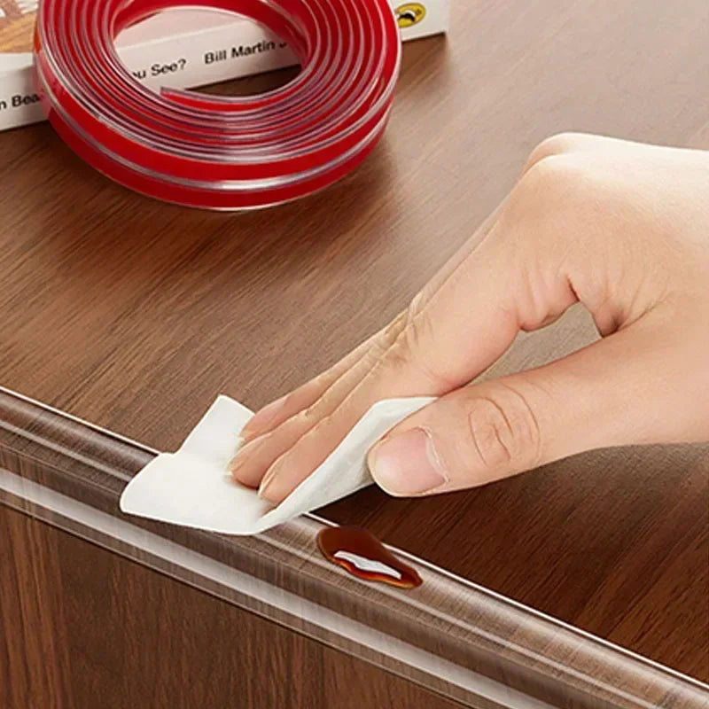 Transparent PVC Baby Safety Table Edge Guard Strip – Anti-Bump Furniture Protector